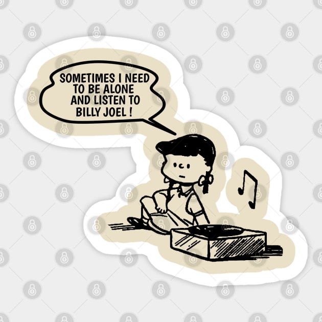 Billy Joel // Need To Listen Sticker by Mother's Pray